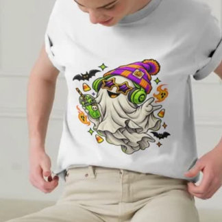 T-shirt Joli Fantôme Coloré