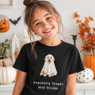 T-Shirt Joli fantôme de Halloween de Retriever doré