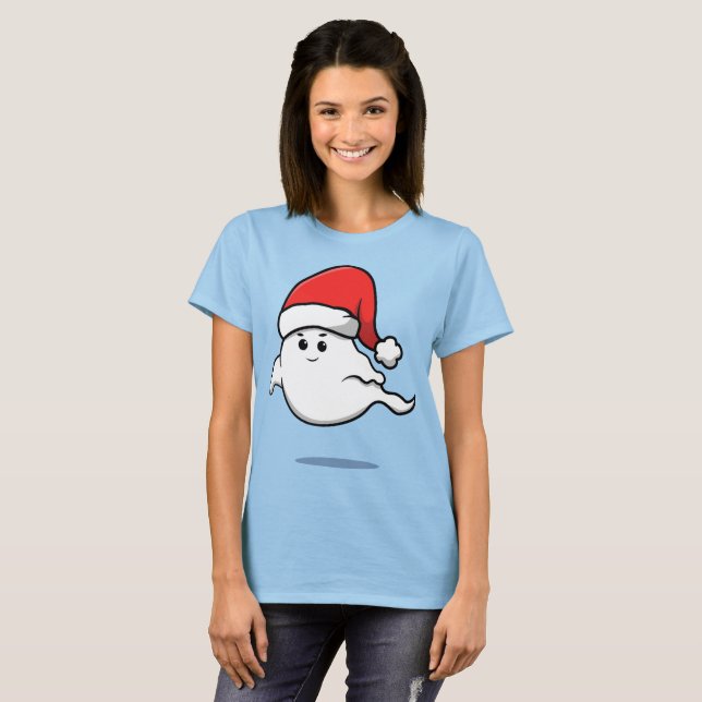 T-shirt Joli fantôme de Noël (Devant entier)