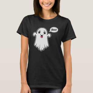T-shirt Joli fantôme essayant d'être effrayant en disant B