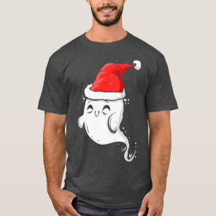 T-shirt Joli fantôme portant le chapeau du Père Noël Hallo