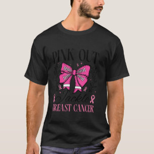 T-shirt Joli Football Coquette Bow Pink Out Tacker Breast