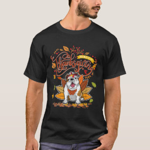 T-shirt Joli Français Bull Bon thanksgiving Chien Turquie 