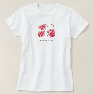 T-shirt Joli fruit esthétique grenade rose