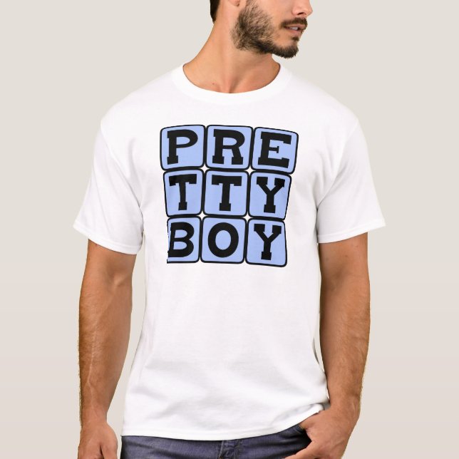 T-shirt Joli garçon, beau gosse (Devant)