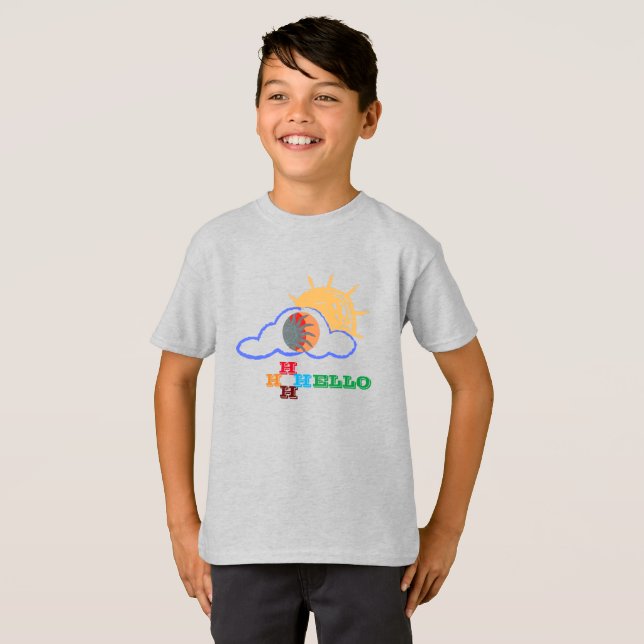 T-shirt Joli garçon d'été (Devant entier)