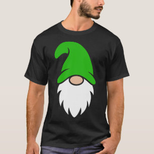 T-shirt Joli gnome de Noël avec chapeau vert clair