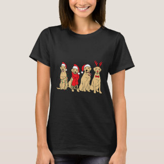 T-shirt Joli Golden Retriever Noël Golden Mom Holiday