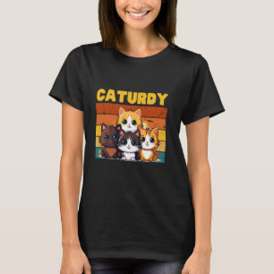 T-shirt Joli Groupe de Chats le Samedi alias Caturday