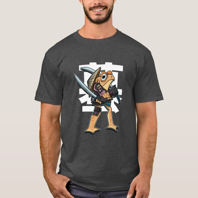 T-shirt joli guerrier suprême crapaud  (Devant)