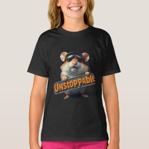 T-shirt Joli Hamster “Inarrêtable” – Motivation Kawaii