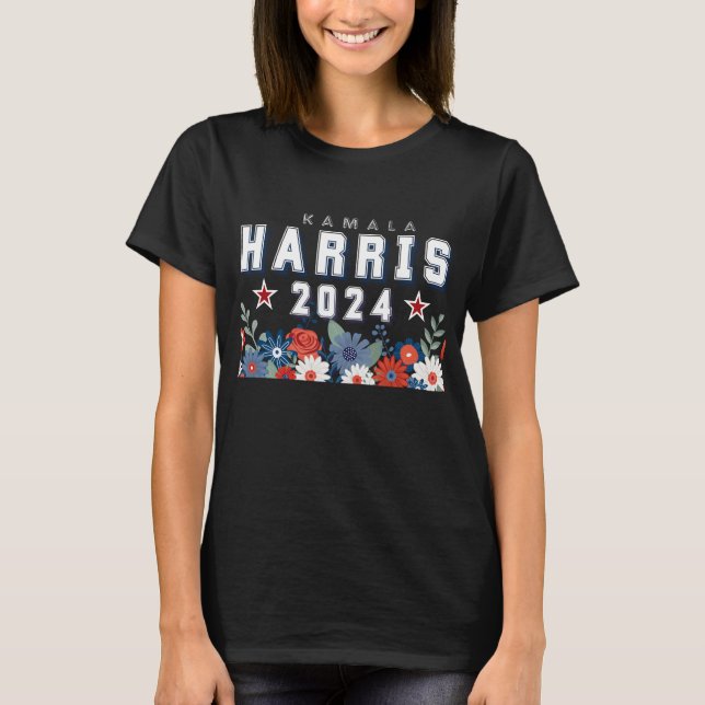 T-shirt Joli Harris 2024 Floral Election (Devant)
