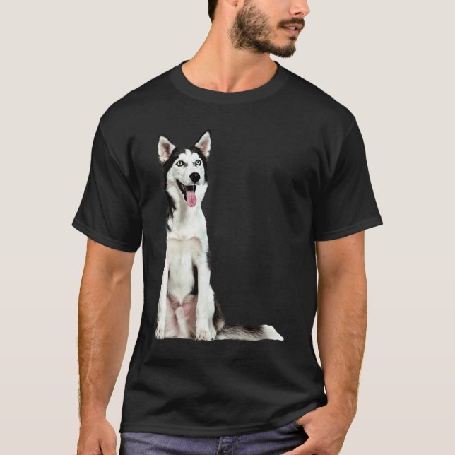 T-shirt Joli Husky Sibérien (Devant)