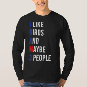 T-shirt Joli Inséparable Oiseau J'Aime Oiseaux Sarcasme Hu