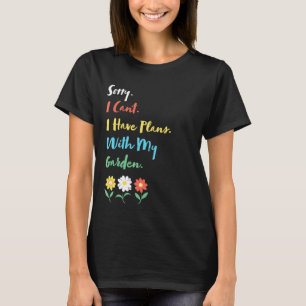 T-shirt Joli jardinier j'ai des projets avec mon jardin