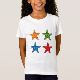 T-Shirt Joli jeu de caricature coloré Starfish