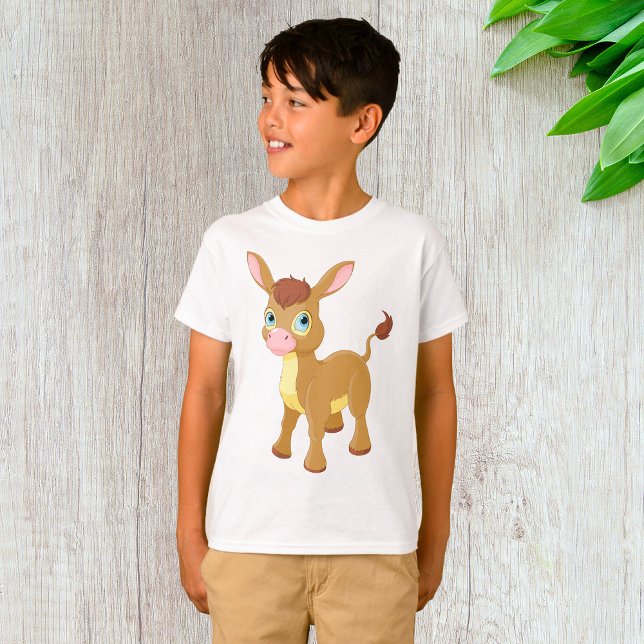 T-shirt Joli jeune âne avec grands yeux bleus (Créateur téléchargé)
