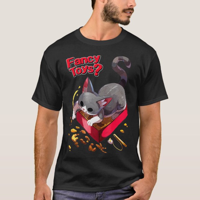 T-shirt Joli jouet de chat fantaisie (Devant)