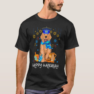 T-shirt Joli Juif Golden Retriever Chien Menorah Casquette