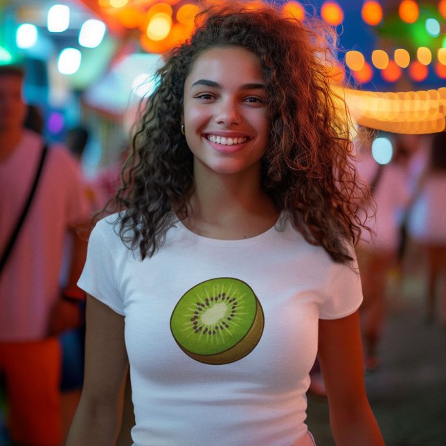 T-shirt joli kiwi vert esthétique d'été (Créateur téléchargé)