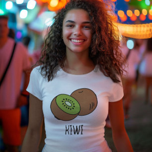 T-shirt joli kiwi vert esthétique d'été