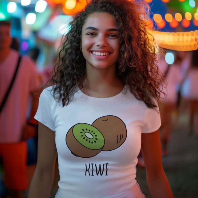 T-shirt joli kiwi vert esthétique d'été (Créateur téléchargé)