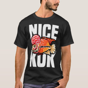 T-shirt Joli Kok Drôle de Gardien de Poisson Cichlidé Flow