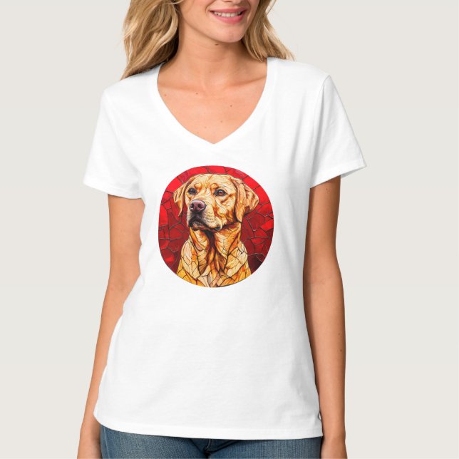 T-shirt Joli labrador jaune (Devant)