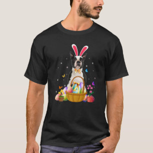 T-shirt Joli lapin Boston Terrier Chien Pâques Oeufs Pâque