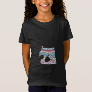 T-Shirt Joli Lapin Curieux Portant Un Vilain Noël S