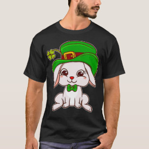 T-shirt Joli lapin de lapin irlandais dans la Cravate de B