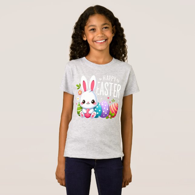 T-Shirt Joli lapin de Pâques (Devant entier)
