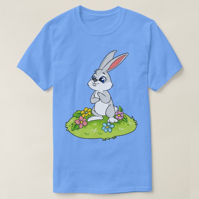 T-shirt Joli lapin de Pâques (Design devant)