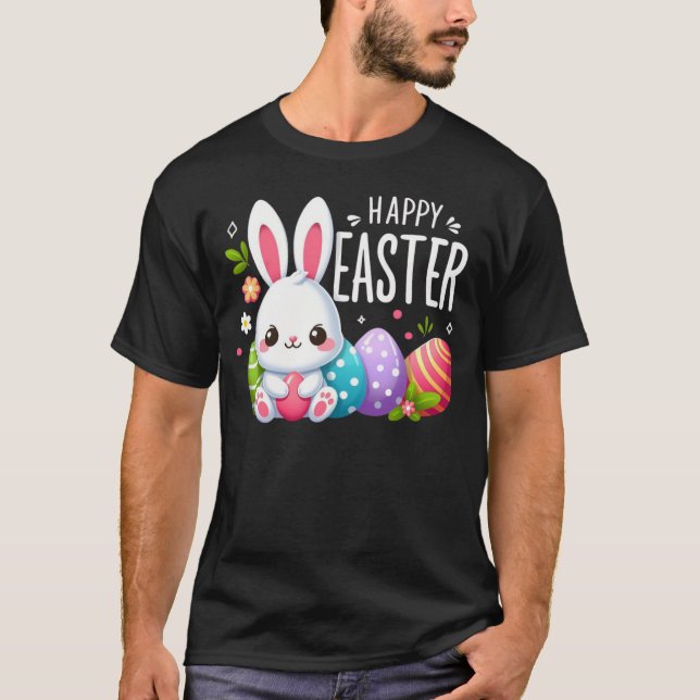 T-shirt Joli lapin de Pâques (Devant)
