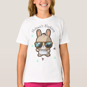 T-shirt Joli lapin de Pâques Confetti Anniversaire Fête En