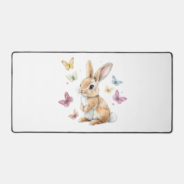 T-shirt joli lapin de Pâques papillon (Recto)