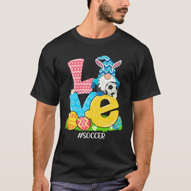 T-shirt Joli lapin Funny Sportif Oeufs de football de lapi (Devant)