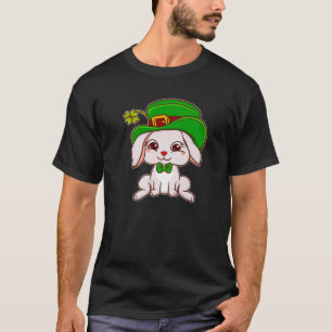T-shirt Joli Lapin Irlandais Lapin Dans La Cravate Bow Drô