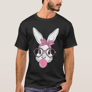 T-shirt Joli Lapin Rabbit Face Avec Bandana Heart Gles But