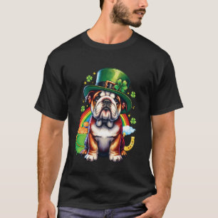 T-shirt Joli Leprechaun de la Saint-Patrick Bulldog Irland