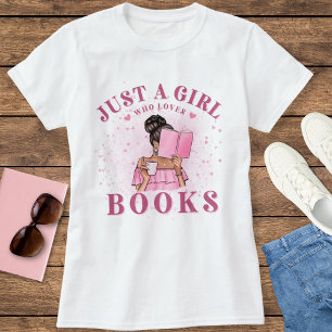 T-shirt Joli Livre Aime Juste Une Fille Qui Aime Les Livre
