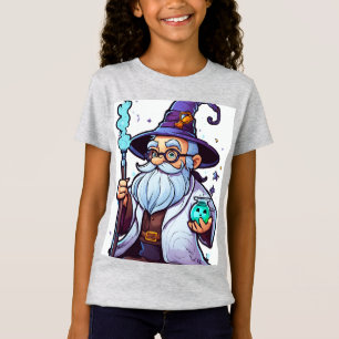 T-Shirt Joli Magicien Savant Fou – Autocollant de Dessin A