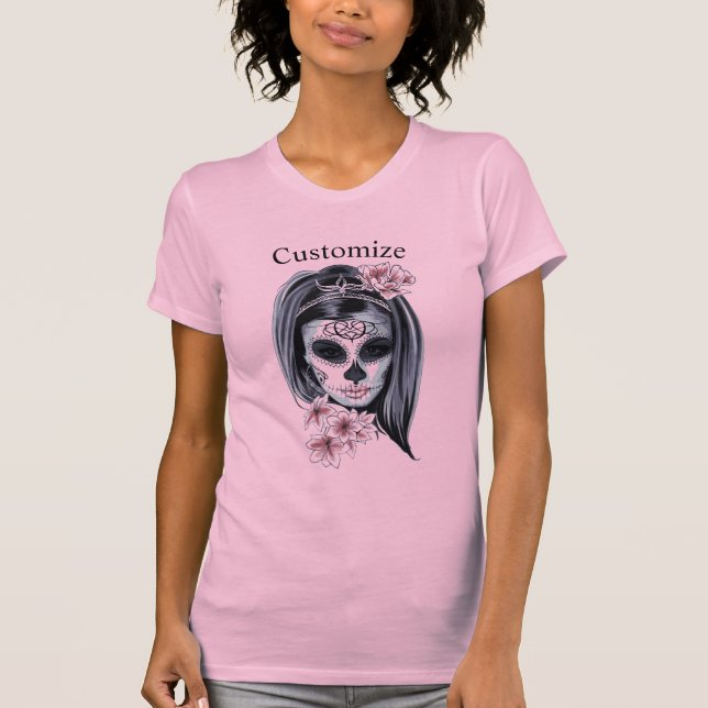 T-shirt Joli masque Carnival femme crâne Thunder_Cove (Devant)