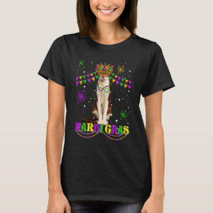 T-shirt Joli Masque Oriental de Chat de Mardi Gras Perles