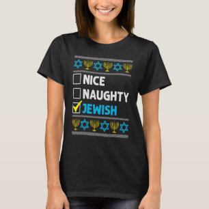 T-shirt Joli méchant Hanukkah juif Noël laid Chanuk