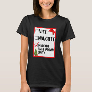 T-shirt Joli Méchant Innocent Jusqu'à Preuve de la Culpabi