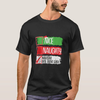 T-shirt Joli Méchant Innocent Jusqu'à Preuve de la Culpabi