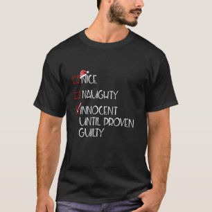 T-shirt Joli Méchant Innocent jusqu'à preuve du contraire