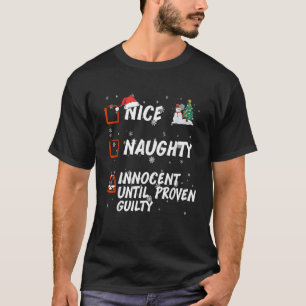 T-shirt Joli Méchant innocent jusqu'à preuve du contraire