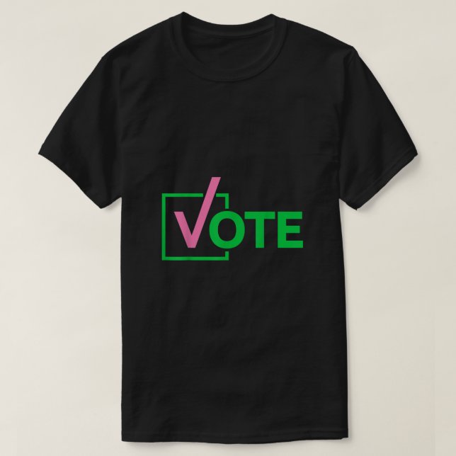 T-shirt Joli mignon aka vote tee (Design devant)